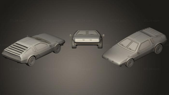 Автомобили и транспорт (Научно-фантастическая полицейская машина, CARS_0284) 3D модель для ЧПУ станка